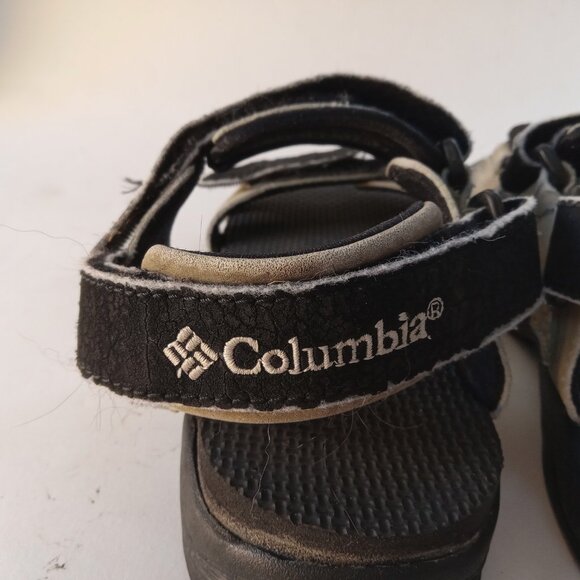 Columbia Beige Tan Sandals Adjustable Straps Hook Loop Women’s Unisex Size 7 - Picture 10 of 15